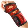 DYMROGE Fascia Riscaldante Per Polso Senza Fili Con Vibrazione, Tutore Riscaldante Per Polso Portatile Con Luce Rossa 660nm, 3 Livelli Riscaldamento, 3 Modalità Vibrazione E Batteria 3000mAh, Lunghezza 69cm