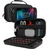 Orzly Custodia per Nintendo Switch 2, custodia protettiva da viaggio con pad per lo schermo, schede di gioco e slot MicroSD con tasche per gli accessori della console