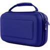 Orzly Custodia da trasporto compatibile con Nintendo Switch e New Switch Console OLED - Blu Custodia protettiva da viaggio portatile rigida Custodia a conchiglia con tasche per accessori e gioch