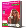 OFITURIA Carta Fotografica A4 Lucida - Alta Risoluzione, Asciugatura Istantanea, 240 g/m², Compatibile con Stampanti Inkjet - 10 fogli