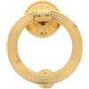 TOMETURE Anello battente per porta d'ingresso - Battente per porta in metallo cinese - Anello rotondo accessorio per ingresso per casa, hotel - Accessorio decorativo per mobili (dorato)
