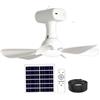 Lawnrden Ventilatore da soffitto portatile, Ventilatore da soffitto solare con telecomando portatile con batteria da 6000 mAh, pannello da 6 W per uso interno ed esterno in dormitorio, patio, campeggio