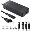 LOOGCHOG Caricabatterie per Monopattino Elettrico 42V 2A per Batteria al Litio 36V, Caricabatterie Hoverboard con 4 Connettori Universali per Xiaomi M365/Pro 2, Segway Ninebot ES1/ES2/ES3/ES4