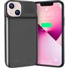 NEWDERY Custodia Batteria Per iPhone 12 Mini & 13 Mini, 4700mAh Protettiva Portatile, Ricaricabile Caricabatteria Estesa (5,4 )