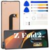 SRJTEK Schermo di ricambio TFT per Samsung Z Fold 2 5g per Samsung Galaxy Z Fold 2, kit di riparazione digitalizzatore LCD per Samsung SM-F916B, kit di montaggio senza cornice (nero, senza impronte digitali)