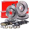 BREMBO Set di freni XTRA LINE incl. dischi freno sportivi forati anteriori Ø 314 mm ventilati + posteriori Ø 300 mm pieni + pastiglie freno anteriori e posteriori Compatibile con AUDI A4 B8, A5