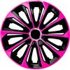 NRM Extra Strong Coprimozzo universale Copricerchio 1 pezzo (rosa/nero, 15)