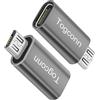 Togconn Adattatore da USB C a micro USB, confezione da 2, da USB di tipo C (femmina) a micro USB (maschio), supporta ricarica e sincronizzazione dati, compatibile con Galaxy S7 Edge, S6, Nexus 6/5 e