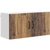 WRJENFSC Lavastoviglie Lucca effetto legno anticato, frontale da cucina per lavastoviglie, 80 x 31 x 40 cm, in legno, arredamento da cucina per cucine moderne