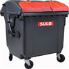 Sulo mini contenitore per rifiuti da tavolo, grigio/rosso