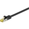 Goobay 10 cavi patch Goobay 91662 RJ45 CAT 6A S/FTP (PiMF), 500 MHz con cavo grezzo CAT 7, nero, 20 m - guaina LSZH senza alogeni, connettori RJ45 (CAT 6A), CU