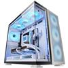 Mars Gaming MC-NOVA2, torre, PC, argento, ATX, EATX, Micro ATX, Mini-ITX, SGCC, vetro temperato, gioco