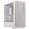 Einarex EXCS-PL-800R-W, Midi Tower, PC, Bianco, ATX, Micro ATX, Mini-ITX, Acciaio, Vetro temperato, Gaming