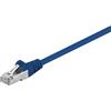 Goobay 15x Goobay 50862 Cavo patch CAT 5e, F/UTP, blu, 15 m - Conduttore in alluminio rivestito in rame (CCA)