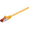 Goobay 280x Goobay 92453 Cavo patch CAT 6, S/FTP (PiMF), giallo, 0,15 m - Conduttore in rame (CU), guaina senza alogeni (LSZH)