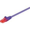 Goobay 280x Goobay 95256 Cavo patch CAT 6, U/UTP, viola, 0,25 m - Conduttore in alluminio rivestito in rame (CCA)