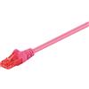 Goobay 140x Goobay 95270 Cavo patch CAT 6, U/UTP, magenta, 2 m - Conduttore in alluminio rivestito in rame (CCA)