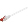 Goobay 260x Goobay 95461 Cavo patch CAT 6, S/FTP (PiMF), bianco, 0,25 m - Conduttore in alluminio rivestito in rame (CCA)