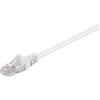 Goobay 20x Goobay 95642 Cavo patch CAT 5e, U/UTP, bianco, 25 m - Conduttore in alluminio rivestito in rame (CCA)