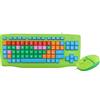 Atlantis Land E13-K606-IT tastiera Mouse incluso Casa USB QWERTY Italiano Verde
