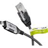 Goobay 50x Goobay 74402 Cavo Ethernet da USB-C™ 3.1 a RJ45, sottile, 1,5 m, 1,5 m, nero-argento - collega il router, il modem o lo switch di rete alla porta USB-C™ di un laptop, tablet o smartpho