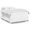 vidaXL Struttura letto senza materasso bianco completo in Similcuoio