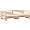 vidaXL Letto da giorno con letto estraibile senza materasso 80x200 cm