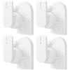 Goobay 25x Goobay 49392 Basic staffa a parete per altoparlanti universale, bianco - staffa universale per altoparlanti per il montaggio a parete, (orientabile e inclinabile) per altoparlanti fino a max. 3,5 kg, bianco