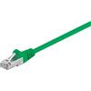 Goobay 300x Goobay 68619 Cavo patch CAT 5e, F/UTP, verde, 0,25 m - Conduttore in alluminio rivestito in rame (CCA)