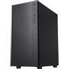 itek SYLENT 03NP, Midi Tower, PC, Schwarz, ATX, ITX, micro ATX, Acrylnitril-Butadien-Styrol (ABS), SPCC, 16 cm