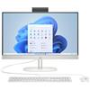 HP All-in-One 24-cr0071nl con processore AMD Ryzen™ 5 7520U, schermo da 60,5 cm (23,8 pollici), risoluzione 1920 x 1080 pixel, 8 GB di memoria LPDDR5-SDRAM, SSD da 512 GB, Windows 11 Home, Wi-Fi 6 (802.11ax), bianco