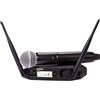 Shure GLXD24+E/SM58-Z4 Sistema microfonico wireless dual band mic palmare SM58
