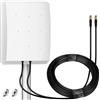 Greatzer Antenna 5G Antenna 4G LTE Esterna Doppia Polarizzazione 14DBi Antenna WiFi