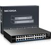 NICGIGA Switch PoE a 24 porte non gestito PoE 24 porte a 400W 2 porte uplink Gigabit