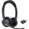Yealink WH64 Hybrid Dual Teams Cuffie On-Ear DECT Bluetooth Nero