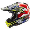 Arai Casco Moto Cross Enduro Arai MX-V EVO Star & Strips Giallo F