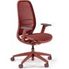 Sedus SE:Air Girevole ergonomica, Sedia da Ufficio, Plastica, riciclabile al 100%, Colore: Rosso, 42-55cm, bis 130kg Belastbar