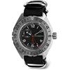 VOSTOK | Orologio subacqueo militare russo a carica automatica K-65 GMT 24 ore quadrante automatico automatico | WR 200 m | Modello 650539 | Moda | Business | Orologi Casual Uomo, nero,