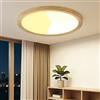 Kambo LED Plafoniera soffitto Ø30CM 24W, Lampada 3000K/4000K/6000K | Luce rotonda con Venature Legno per Soggiorno, Cucina, Sala da Pranzo, Corridoio, Colore del legno