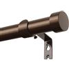 KAMANINA Bastone per Tenda Bronzo, Asta per Tende Estensibile 80 a 304 cm, Bastoni per Tende per Interni 25 mm Di Diametro con Coperchio e Staffe Set, per Camera Da Letto, Soggiorno