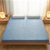 Generico Materasso da Pavimento 120x190cm, Materasso per Ospiti Portatile, Arrotolabile e Pieghevole, Spesso 5 Cm Futon per Letto Singolo/Matrimoniale, Dormitorio, Camera,Blu