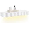 SoBuy mensola muro sospesa con cassetto luce LED sensore L60xP20xH8cm