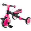 Globber Triciclo Evolutivo Bambini 2 in 1 Rosa Neon Bici Pedali Removibili