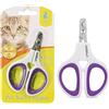 OneCut - Tagliaunghie Professionale per Animali Domestici, Ideale per Gatti, Cuccioli, Conigli e Cani di Piccola Taglia, affilato e Sicuro (Viola)