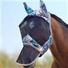 Harrison Howard LumiVista Maschera antimosche per cavalli, naso lungo con orecchie, protezione UV, per cavallo-pastello