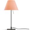 LUCEPLAN lampada da tavolo COSTANZINA D13pi con stelo nero e paralume MEZZO TONO ROSA MISTICO - 1D13=NP00017+9D1331437724