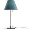 LUCEPLAN lampada da tavolo COSTANZINA D13pi con stelo nero e paralume RADIEUSE BLU PETROLIO - 1D13=NP00017+9D1331437736