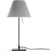 LUCEPLAN lampada da tavolo COSTANZINA D13pi con stelo nero e paralume RADIEUSE GRIGIO CEMENTO - 1D13=NP00017+9D1331437705