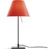 LUCEPLAN lampada da tavolo COSTANZINA D13pi con stelo nero e paralume RADIEUSE ROSSO PRIMARIO - 1D13=NP00017+9D1331437708