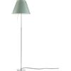 LUCEPLAN lampada da terra dimmerabile COSTANZA D13t con stelo telescopico alluminio e paralume MEZZO TONO VERDE ALCHIMIA - 1D13NT000020+9D1301511737